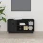 TV cabinet solid black pine wood 80x35x40.5 cm by vidaXL, TV Furniture - Ref: Foro24-814408, Price: 51,95 €, Discount: %