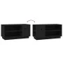 TV cabinet solid black pine wood 80x35x40.5 cm by vidaXL, TV Furniture - Ref: Foro24-814408, Price: 51,95 €, Discount: %