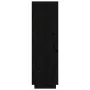 Tall solid black pine wood sideboard 74x35x117 cm by vidaXL, Sideboards - Ref: Foro24-814368, Price: 112,68 €, Discount: %