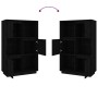 Aparador alto de madera maciza de pino negro 74x35x117 cm de vidaXL, Aparadores - Ref: Foro24-814368, Precio: 114,05 €, Descu...