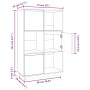 Aparador alto de madera maciza de pino negro 74x35x117 cm de vidaXL, Aparadores - Ref: Foro24-814368, Precio: 114,05 €, Descu...