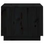 Solid black pine wood coffee table 120x50x40.5 cm by vidaXL, Coffee table - Ref: Foro24-814418, Price: 134,23 €, Discount: %