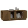 Massiver Couchtisch aus honigbraunem Kiefernholz, 110 x 50 x 40 cm von vidaXL, Couchtisch - Ref: Foro24-814432, Preis: 95,84 ...
