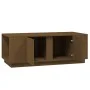 Solid honey brown pine wood coffee table 110x50x40 cm by vidaXL, Coffee table - Ref: Foro24-814432, Price: 95,84 €, Discount: %