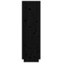 Tall solid black pine wood sideboard 38x35x117 cm by vidaXL, Sideboards - Ref: Foro24-814363, Price: 69,65 €, Discount: %