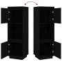 Tall solid black pine wood sideboard 38x35x117 cm by vidaXL, Sideboards - Ref: Foro24-814363, Price: 69,65 €, Discount: %