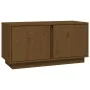 TV cabinet solid pine wood honey brown 80x35x40.5 cm by vidaXL, TV Furniture - Ref: Foro24-814472, Price: 50,58 €, Discount: %