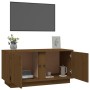 TV-Schrank aus massivem Kiefernholz, honigbraun, 80 x 35 x 40,5 cm von vidaXL, TV-Möbel - Ref: Foro24-814472, Preis: 50,58 €,...