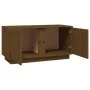 TV cabinet solid pine wood honey brown 80x35x40.5 cm by vidaXL, TV Furniture - Ref: Foro24-814472, Price: 50,58 €, Discount: %