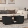Solid black pine wood coffee table 110x50x40 cm by vidaXL, Coffee table - Ref: Foro24-814428, Price: 84,76 €, Discount: %