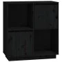 Aparador de madera maciza de pino negro 74x35x80 cm de vidaXL, Aparadores - Ref: Foro24-814353, Precio: 58,78 €, Descuento: %