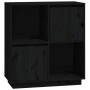 Solid black pine wood sideboard 74x35x80 cm by vidaXL, Sideboards - Ref: Foro24-814353, Price: 58,78 €, Discount: %