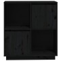 Solid black pine wood sideboard 74x35x80 cm by vidaXL, Sideboards - Ref: Foro24-814353, Price: 58,78 €, Discount: %