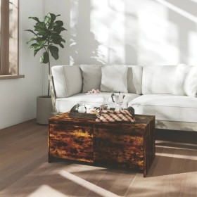 Smoked oak engineered wood coffee table 90x50x41.5 cm by vidaXL, Coffee table - Ref: Foro24-813029, Price: 56,57 €, Discount: %