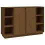 Honey brown solid pine wood sideboard 120x35x80 cm by vidaXL, Sideboards - Ref: Foro24-814502, Price: 119,68 €, Discount: %