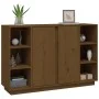 Honey brown solid pine wood sideboard 120x35x80 cm by vidaXL, Sideboards - Ref: Foro24-814502, Price: 119,68 €, Discount: %