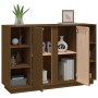 Honey brown solid pine wood sideboard 120x35x80 cm by vidaXL, Sideboards - Ref: Foro24-814502, Price: 120,78 €, Discount: %