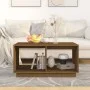 Mesa de centro madera maciza de pino marrón miel 80x50x40 cm de vidaXL, Mesas de centro - Ref: Foro24-814437, Precio: 56,05 €...