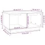 Solid honey brown pine wood coffee table 80x50x40 cm by vidaXL, Coffee table - Ref: Foro24-814437, Price: 56,05 €, Discount: %