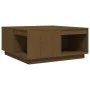 Massiver Couchtisch aus honigbraunem Kiefernholz, 80 x 81 x 36,5 cm von vidaXL, Couchtisch - Ref: Foro24-814527, Preis: 91,19...