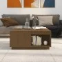 Massiver Couchtisch aus honigbraunem Kiefernholz, 80 x 81 x 36,5 cm von vidaXL, Couchtisch - Ref: Foro24-814527, Preis: 91,19...