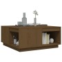 Solid honey brown pine wood coffee table 80x81x36.5 cm by vidaXL, Coffee table - Ref: Foro24-814527, Price: 92,02 €, Discount: %