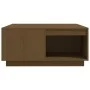 Massiver Couchtisch aus honigbraunem Kiefernholz, 80 x 81 x 36,5 cm von vidaXL, Couchtisch - Ref: Foro24-814527, Preis: 91,19...
