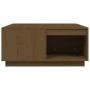Solid honey brown pine wood coffee table 80x81x36.5 cm by vidaXL, Coffee table - Ref: Foro24-814527, Price: 92,02 €, Discount: %