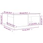 Massiver Couchtisch aus honigbraunem Kiefernholz, 80 x 81 x 36,5 cm von vidaXL, Couchtisch - Ref: Foro24-814527, Preis: 91,96...