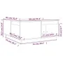 Massiver Couchtisch aus honigbraunem Kiefernholz, 80 x 81 x 36,5 cm von vidaXL, Couchtisch - Ref: Foro24-814527, Preis: 91,19...