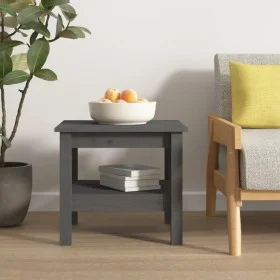 Mesa de centro de madera maciza de pino gris 45x45x40 cm de vidaXL, Mesas de centro - Ref: Foro24-814266, Precio: 53,00 €, De...