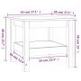 Solid gray pine wood coffee table 45x45x40 cm by vidaXL, Coffee table - Ref: Foro24-814266, Price: 53,71 €, Discount: %