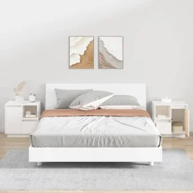 Mesitas de noche 2 uds madera maciza pino blanco 50x34x50 cm by vidaXL, Nightstands - Ref: Foro24-814482, Price: 126,94 €, Di...