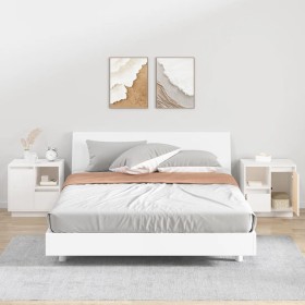 Zwei Nachttische aus massivem Kiefernholz 50x34x50 cm von vidaXL, Nachttische - Ref: Foro24-814482, Preis: 128,54 €, Rabatt: %