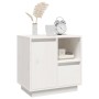 Mesitas de noche 2 uds madera maciza pino blanco 50x34x50 cm by vidaXL, Nightstands - Ref: Foro24-814482, Price: 128,54 €, Di...