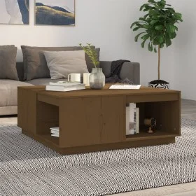 Solid pine honey brown coffee table 100x101x40.5 cm by vidaXL, Coffee table - Ref: Foro24-814522, Price: 133,93 €, Discount: %