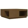 Mesa de centro madera maciza pino marrón miel 100x101x40,5 cm de vidaXL, Mesas de centro - Ref: Foro24-814522, Precio: 133,93...