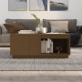 Couchtisch Massivholz Kiefer honigbraun 100x101x40,5 cm von vidaXL, Couchtisch - Ref: Foro24-814522, Preis: 135,19 €, Rabatt: %