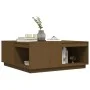 Mesa de centro madera maciza pino marrón miel 100x101x40,5 cm de vidaXL, Mesas de centro - Ref: Foro24-814522, Precio: 133,93...