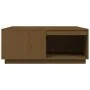 Mesa de centro madera maciza pino marrón miel 100x101x40,5 cm de vidaXL, Mesas de centro - Ref: Foro24-814522, Precio: 133,93...