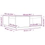 Couchtisch Massivholz Kiefer honigbraun 100x101x40,5 cm von vidaXL, Couchtisch - Ref: Foro24-814522, Preis: 135,19 €, Rabatt: %