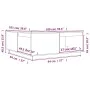 Mesa de centro madera maciza pino marrón miel 100x101x40,5 cm de vidaXL, Mesas de centro - Ref: Foro24-814522, Precio: 133,93...