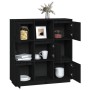 Tall sideboard in solid black pine wood 110.5x35x117 cm by vidaXL, Sideboards - Ref: Foro24-814373, Price: 129,39 €, Discount: %