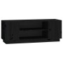 TV-Schrank aus massivem schwarzem Kiefernholz 110x35x40,5 cm von vidaXL, TV-Möbel - Ref: Foro24-814413, Preis: 68,35 €, Rabat...