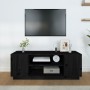 TV-Schrank aus massivem schwarzem Kiefernholz 110x35x40,5 cm von vidaXL, TV-Möbel - Ref: Foro24-814413, Preis: 68,35 €, Rabat...
