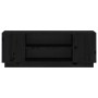TV-Schrank aus massivem schwarzem Kiefernholz 110x35x40,5 cm von vidaXL, TV-Möbel - Ref: Foro24-814413, Preis: 68,35 €, Rabat...