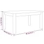 Couchtisch aus massivem grauem Kiefernholz, 80 x 50 x 40 cm von vidaXL, Couchtisch - Ref: Foro24-814281, Preis: 58,62 €, Raba...