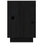 Mesita de noche madera maciza de pino negro 50x34x50 cm de vidaXL, Mesitas de noche - Ref: Foro24-814487, Precio: 49,21 €, De...