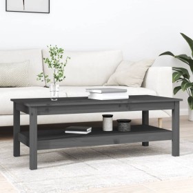 Couchtisch aus massivem grauem Kiefernholz, 110 x 50 x 40 cm von vidaXL, Couchtisch - Ref: Foro24-814276, Preis: 101,14 €, Ra...