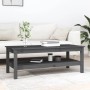 Mesa de centro de madera maciza de pino gris 110x50x40 cm de vidaXL, Mesas de centro - Ref: Foro24-814276, Precio: 101,07 €, ...